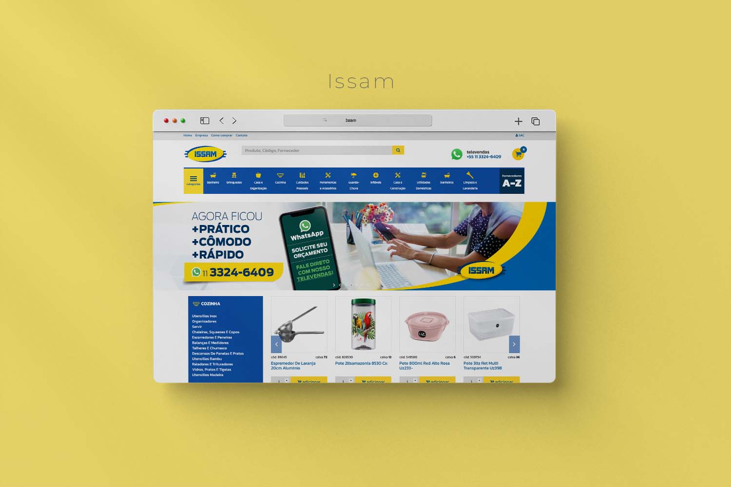 Site Institucional Issam Distribuidora