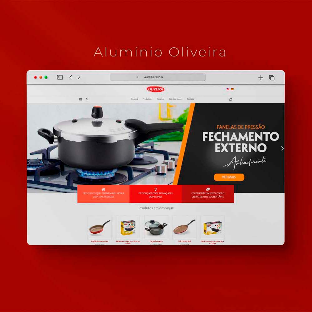 Site Institucional Alumínio Oliveira